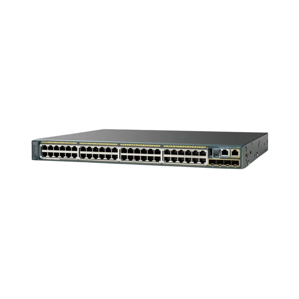 Switch Cisco WS-C2960S-48LPS-L V02 - 48x 1Gbps PoE com 4 SFP (Equipamento usado)